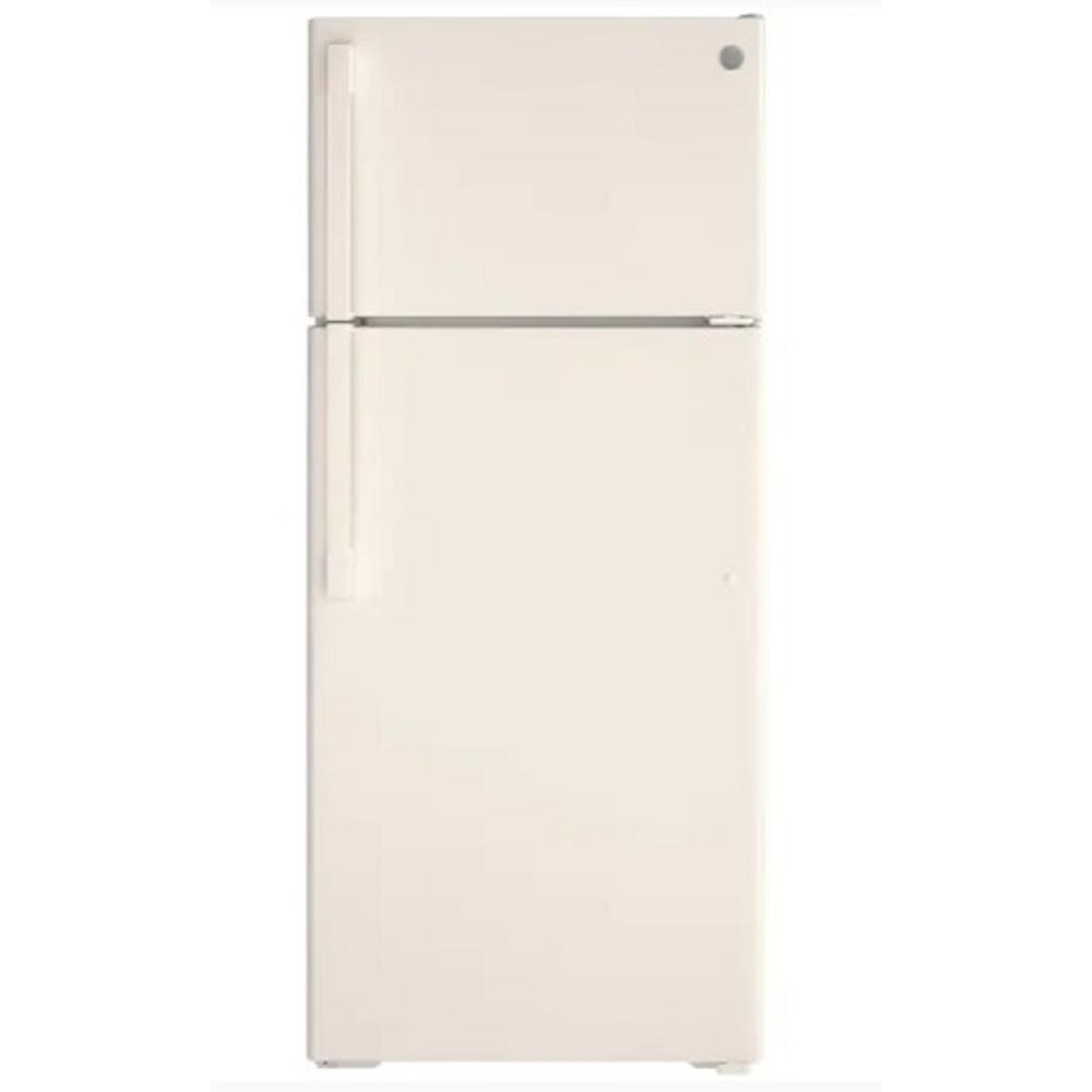 GE Appliances GTE18GTNRCC 28" 17.5 cu.ft. Bisque Top Freezer Refrigerator