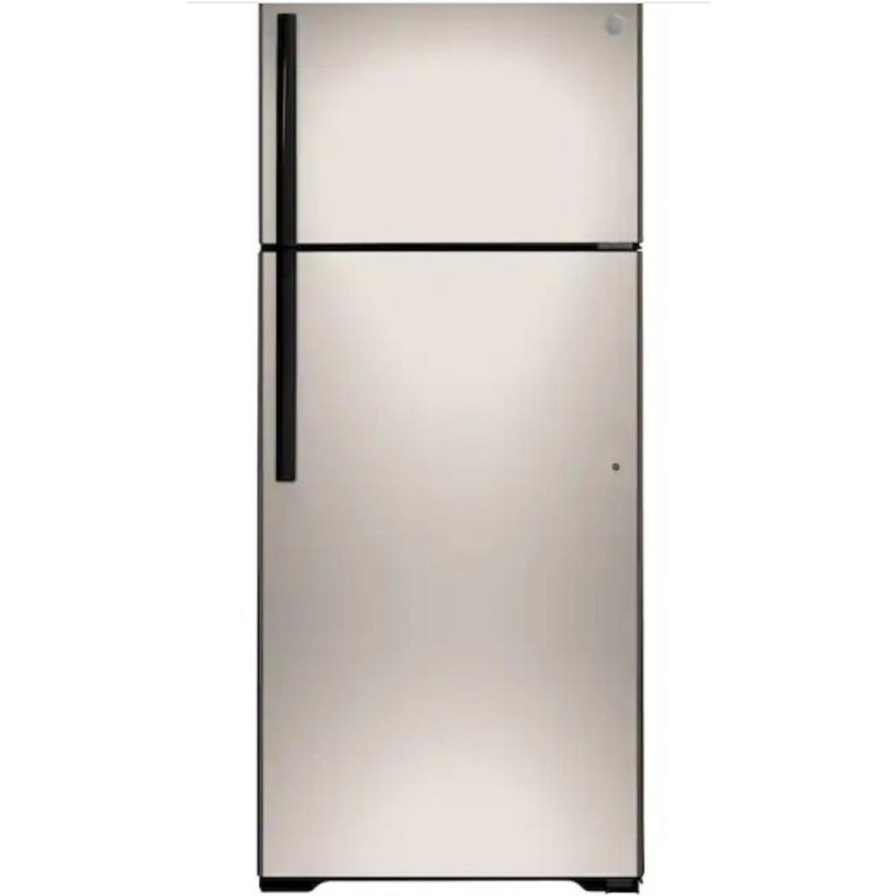 GE Appliances GIE18GCNRSA 28" 17.5 cu.ft. Silver Top Freezer Refrigerator