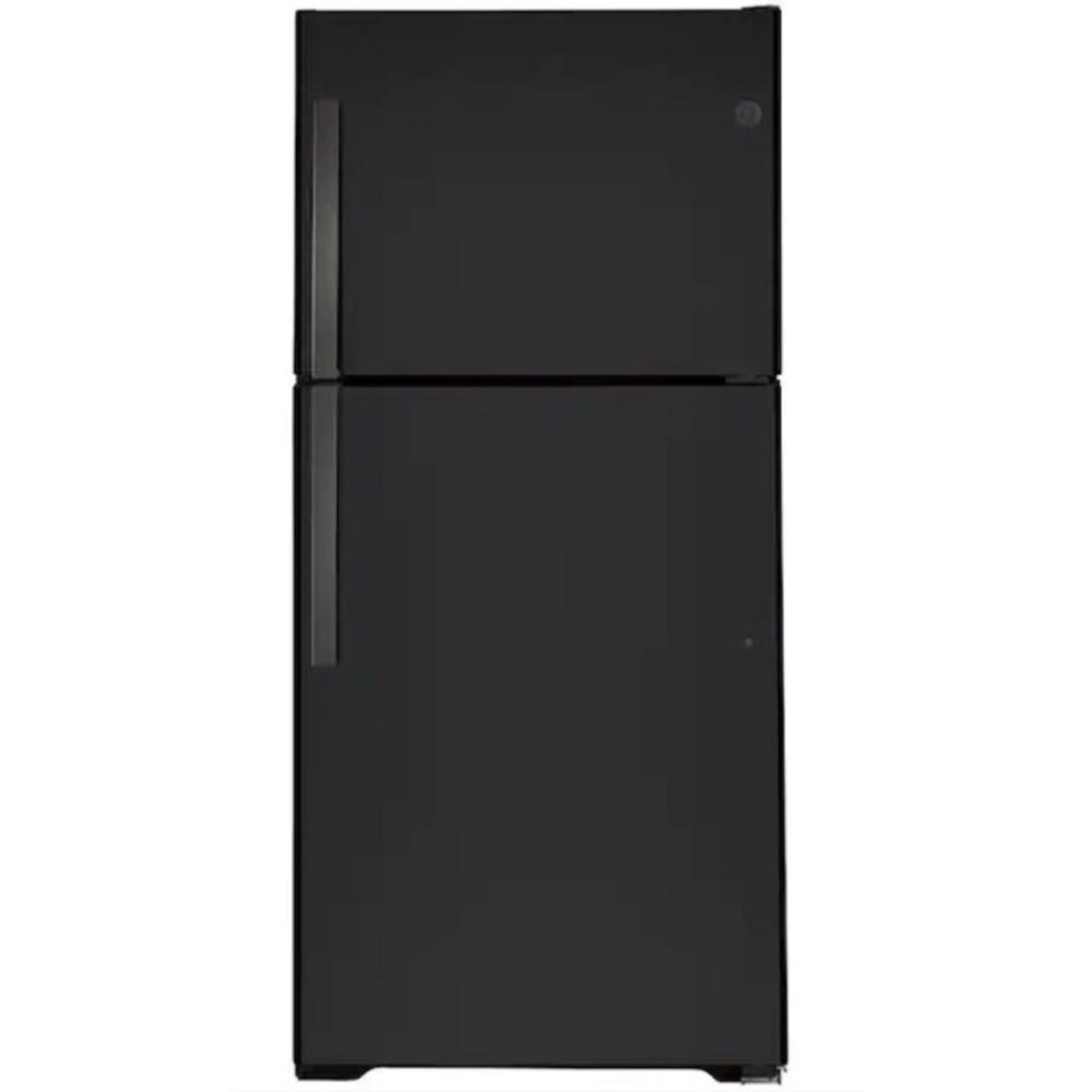 GE Appliances GTS22KMNRDS 33" 21.9 cu.ft. Black Slate Top Freezer