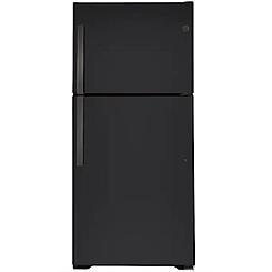 GE Appliances GTS22KMNRDS 33" 21.9 cu.ft. Black Slate Top Freezer Refrigerator