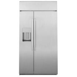 GE Appliances PSB42YSNSS 42" 24.3 cu.ft. Stainless Steel Built-In Side-by-Side Refrigerator