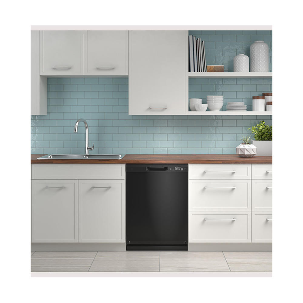 GE Appliances GDF511PGRBB 3600RPM Dishwasher with Front Controls Black