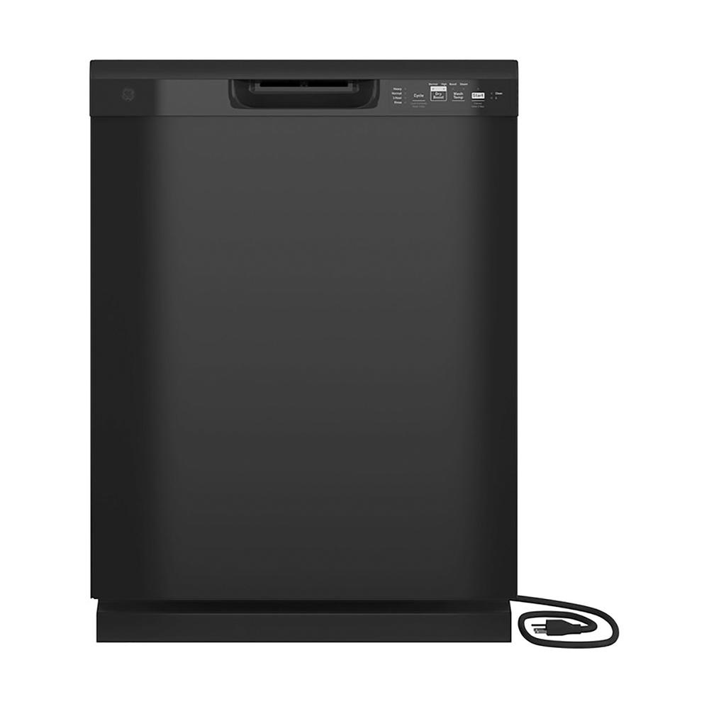 GE Appliances GDF511PGRBB 3600RPM Dishwasher with Front Controls - Black