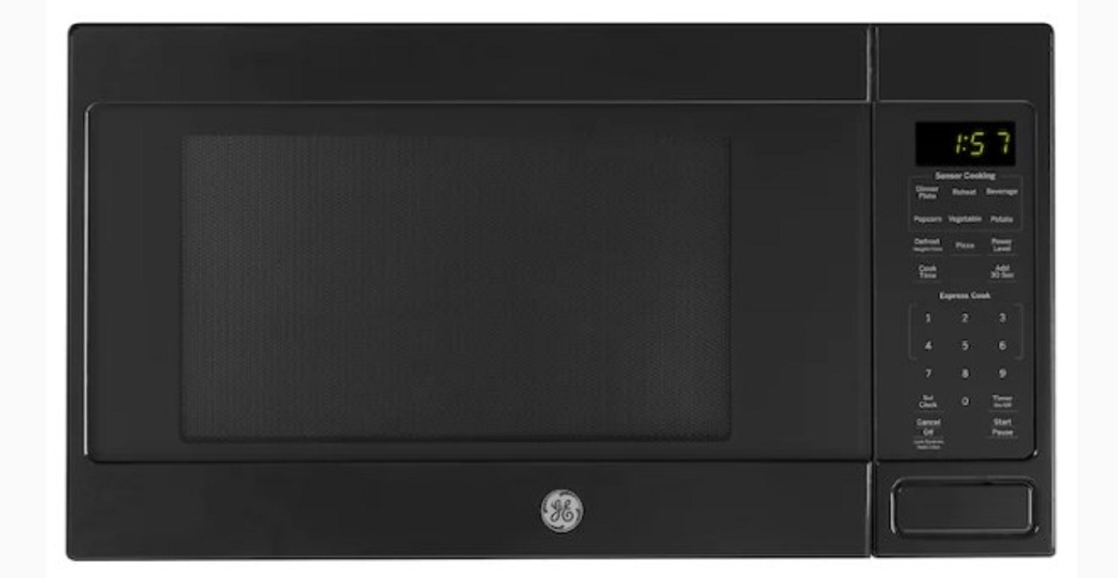 GE Appliances JES1657SMSS 22" 1.6 cu.ft. Black Countertop Microwave Oven