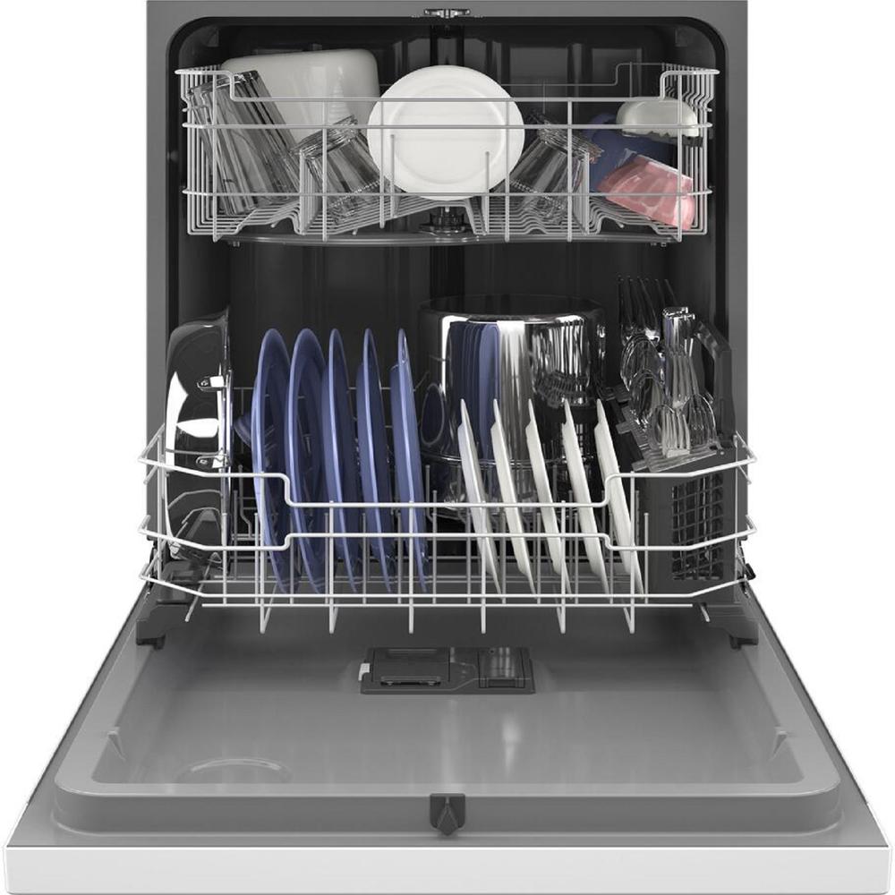 GE Appliances GDF550PGRWW 24 Inch BuiltIn Dishwasher with 4 Wash