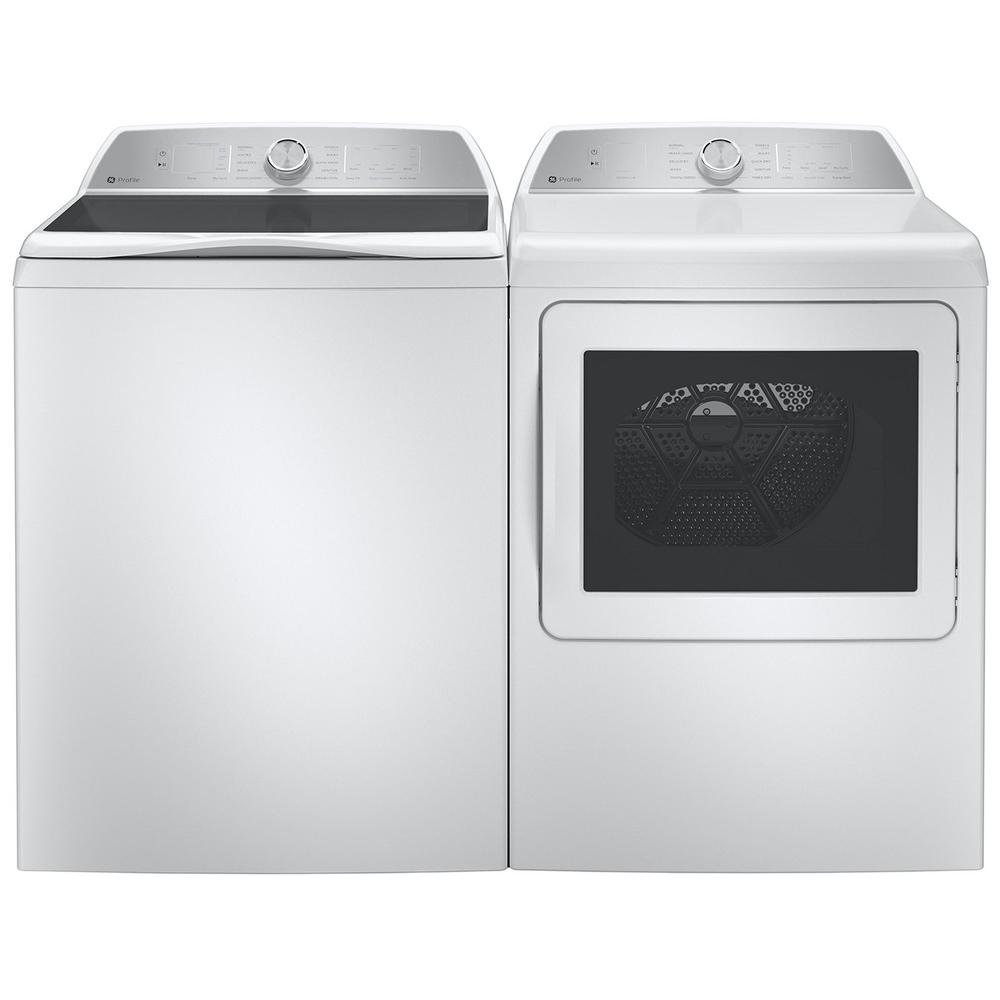 GE Appliances PTW605BSRWS 4.9 cu. ft. Capacity Washer with Smarter Wash Technology and FlexDispense&#8482; - White