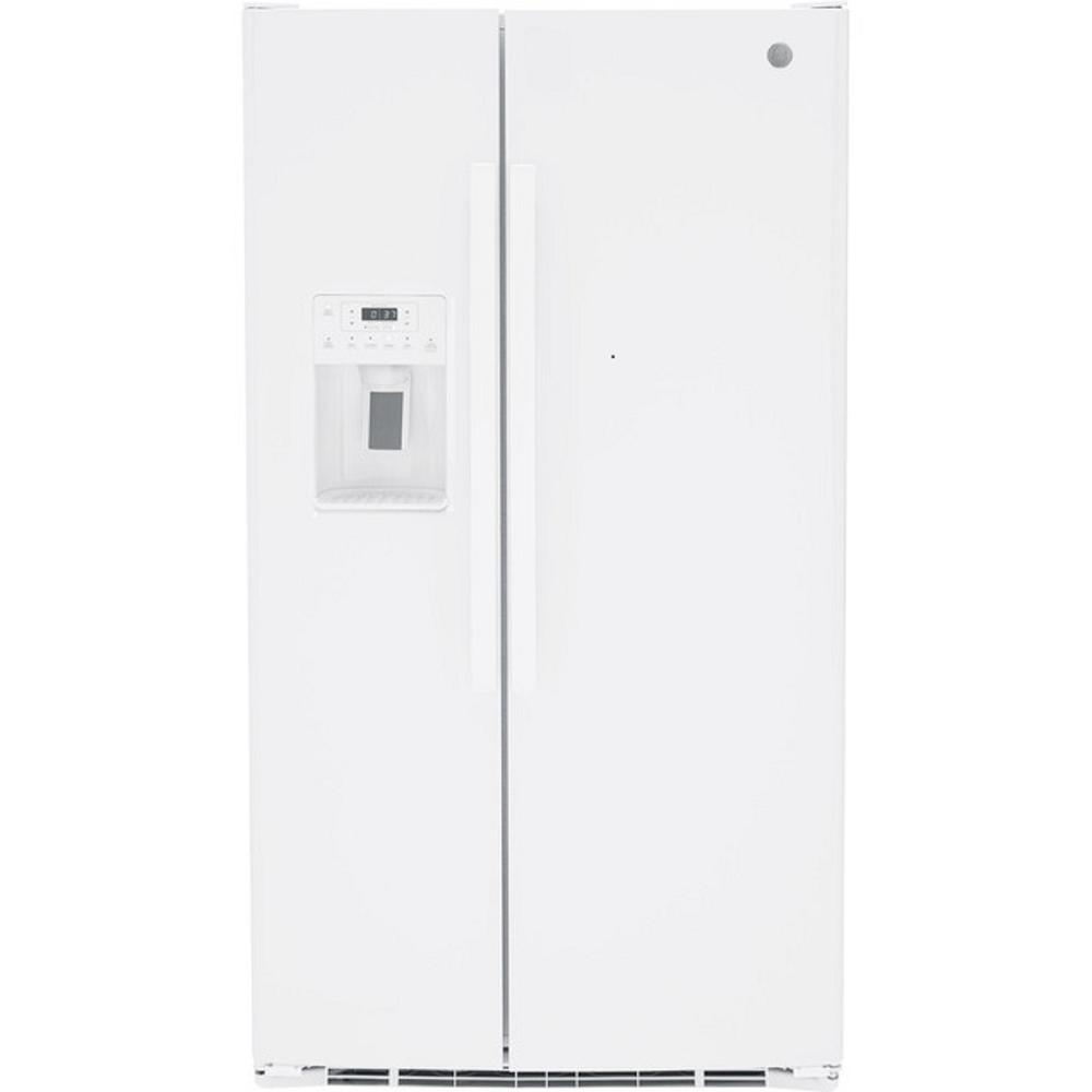 GE Appliances GSS25GGPWW 25.3 Cu. Ft. Side-By-Side Refrigerator - White