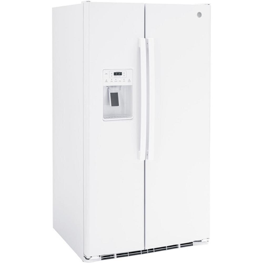 GE Appliances GSE25GGPWW ENERGY STAR® 25.3 Cu. Ft. SideBySide