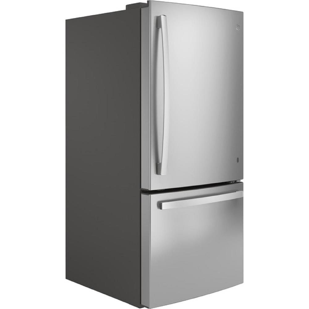 GE Appliances GBE21DYKFS ENERGY STAR&#174; 21.0 Cu. Ft. Bottom-Freezer Refrigerator - Stainless Steel