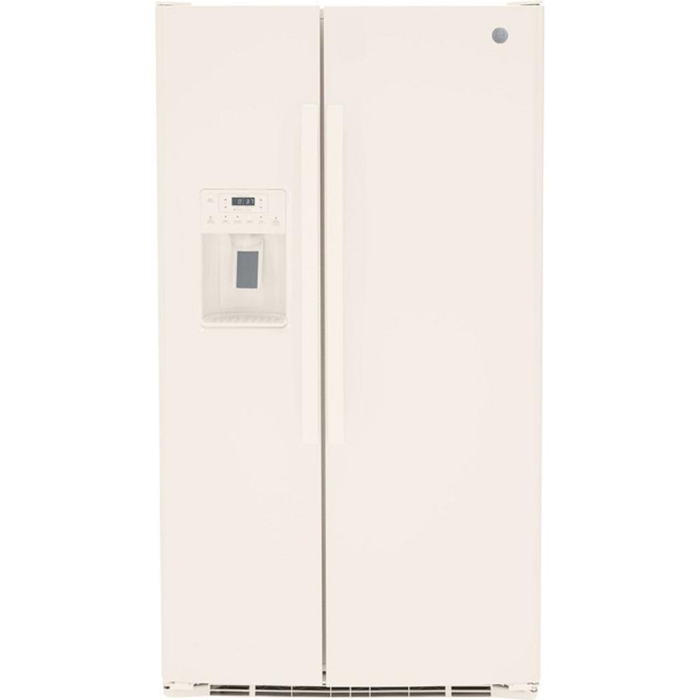 GE Appliances GSS25GGPCC 25.3 Cu. Ft. SideBySide Refrigerator Bisque