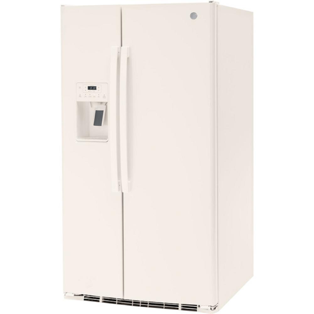 GE Appliances GSS25GGPCC 25.3 Cu. Ft. Side-By-Side Refrigerator - Bisque