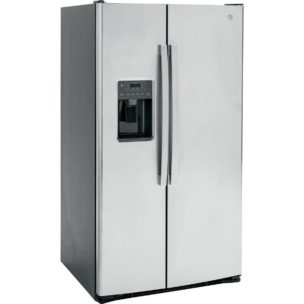 GE Appliances GSS25GYPFS 25.3 Cu. Ft. Side-By-Side Refrigerator - Stainless Steel