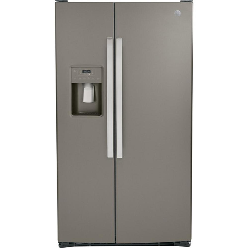 GE Appliances GSS25GMPES 25.3 Cu. Ft. Side-By-Side Refrigerator - Slate