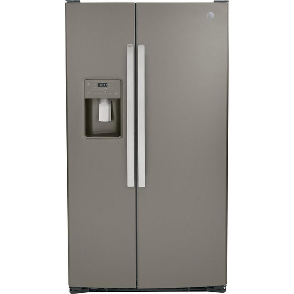 GE Appliances GSS25GMPES 25.3 Cu. Ft. SideBySide Refrigerator Slate
