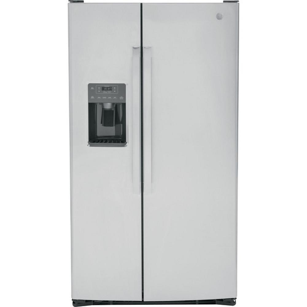 GE Appliances GSE25GYPFS ENERGY STAR® 25.3 Cu. Ft. Side-By-Side Refrigerator - Stainless Steel