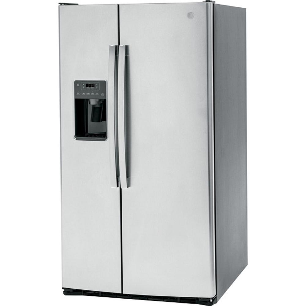 GE Appliances GSE25GYPFS ENERGY STAR&#174; 25.3 Cu. Ft. Side-By-Side Refrigerator - Stainless Steel
