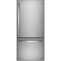 GE Appliances GDE21EYKFS ENERGY STAR&#174; 21.0 Cu. Ft. Bottom-Freezer Refrigerator - Stainless Steel