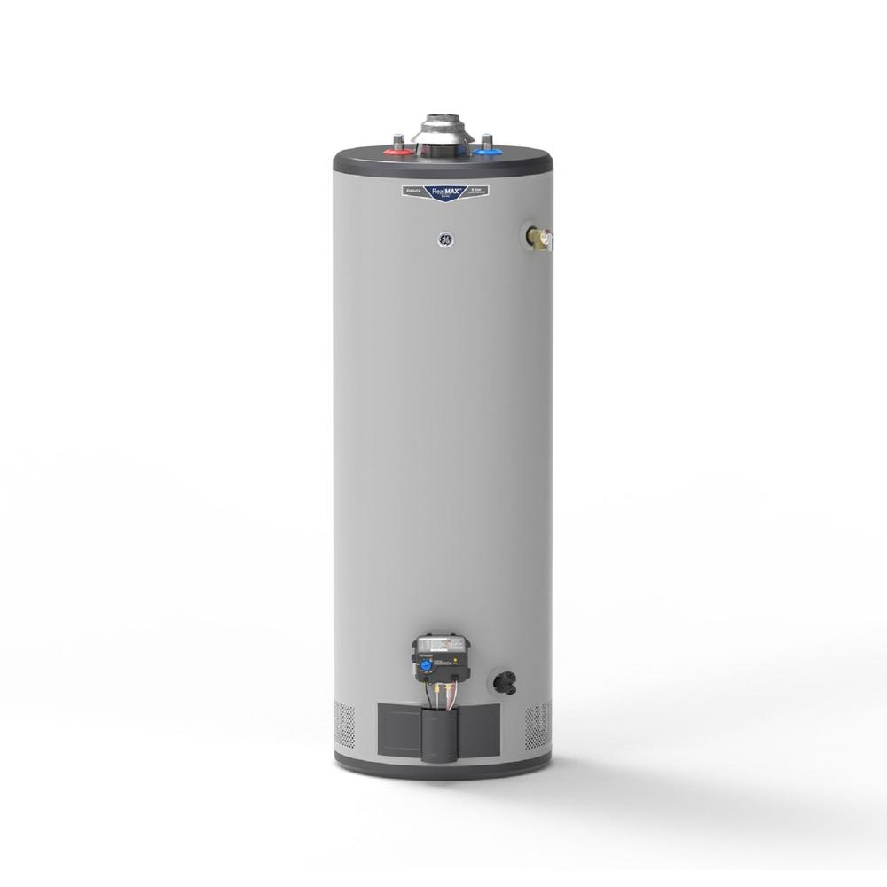 GE Appliances GP40T08BXR RealMAX Choice 40-Gallon Tall Liquid Propane Atmospheric Water Heater