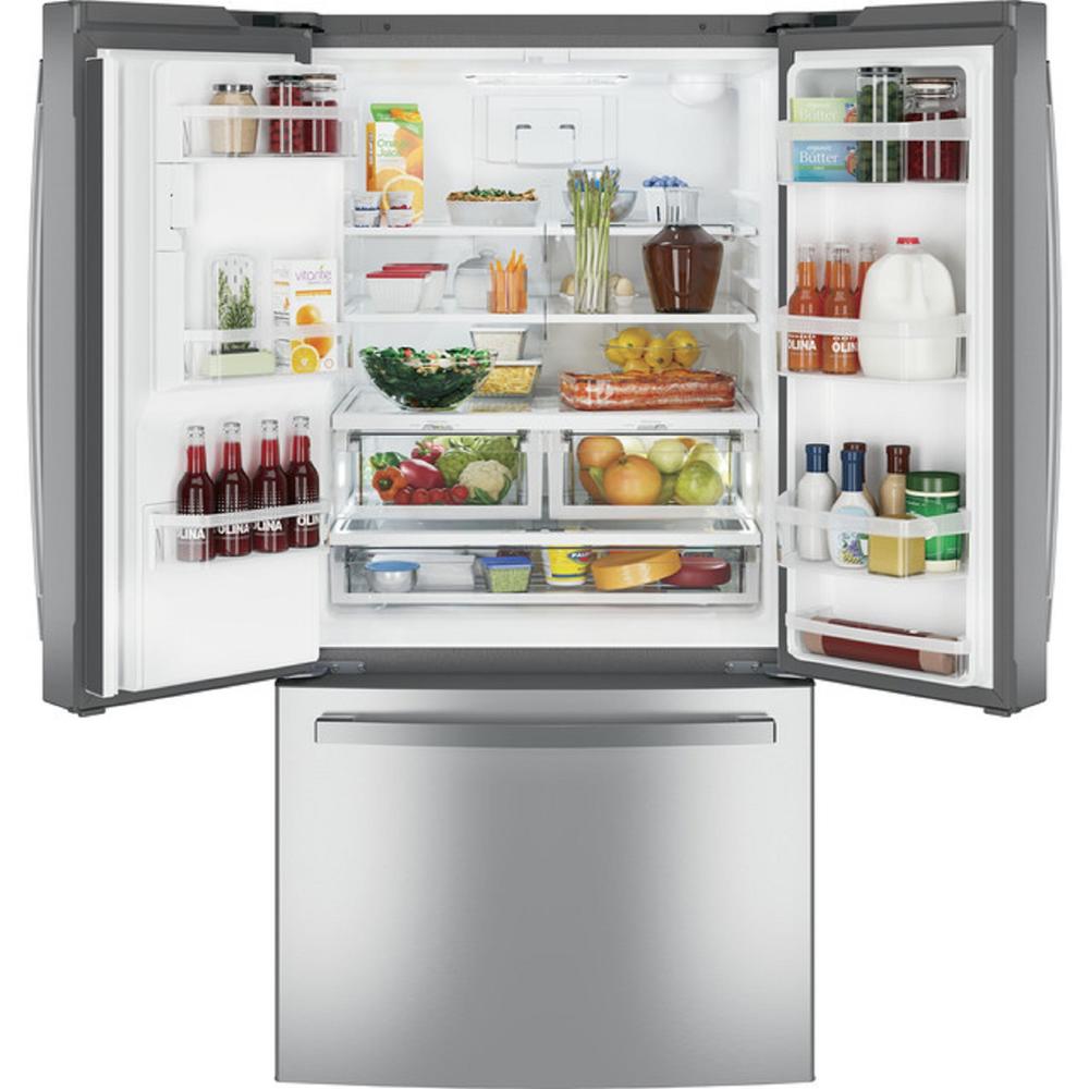 GE Appliances GFE24JYKFS ENERGY STAR&#174; 23.6 Cu. Ft. French-Door Refrigerator - Stainless Steel