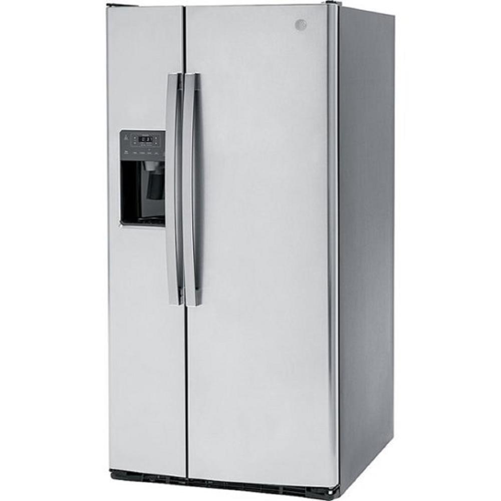 GE Appliances GSE23GYPFS GE&#174; ENERGY STAR&#174; 23.0 Cu. Ft. Side-By-Side Refrigerator - Stainless Steel
