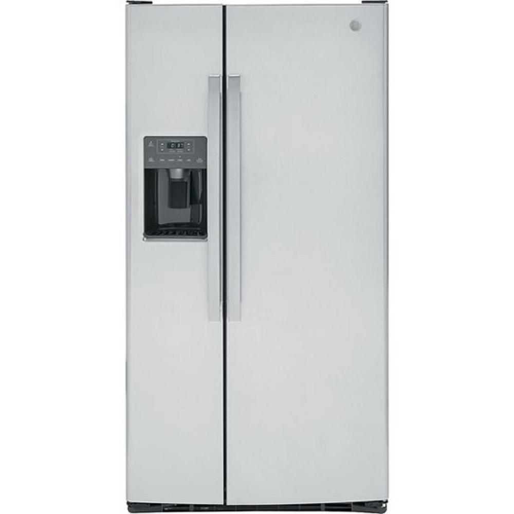 GE Appliances GSE23GYPFS GE&#174; ENERGY STAR&#174; 23.0 Cu. Ft. Side-By-Side Refrigerator - Stainless Steel