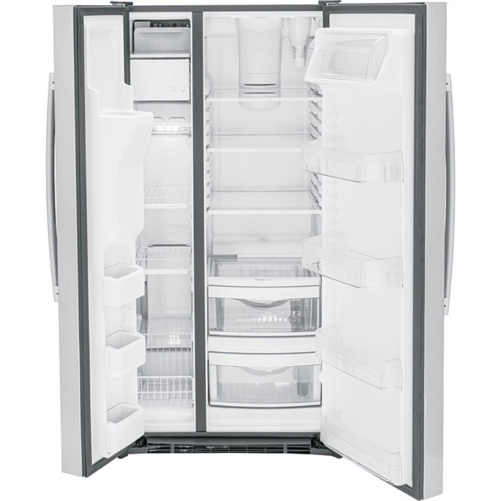 GE Appliances GSS23GYPFS 23.0 Cu. Ft. Side-By-Side Refrigerator - Stainless Steel