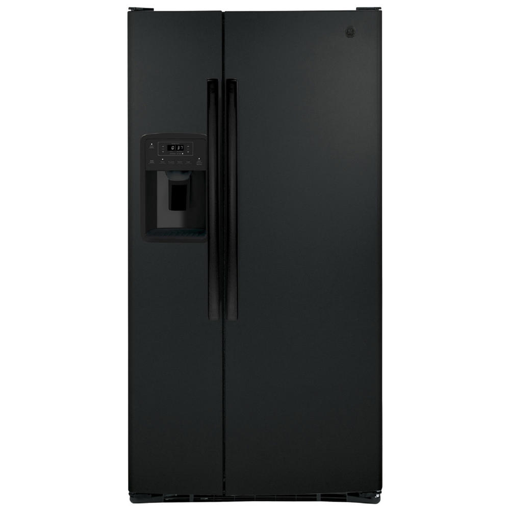 GE Appliances GSE23GGPBB GE&#174; ENERGY STAR&#174; 23.0 Cu. Ft. Side-By-Side Refrigerator - Black