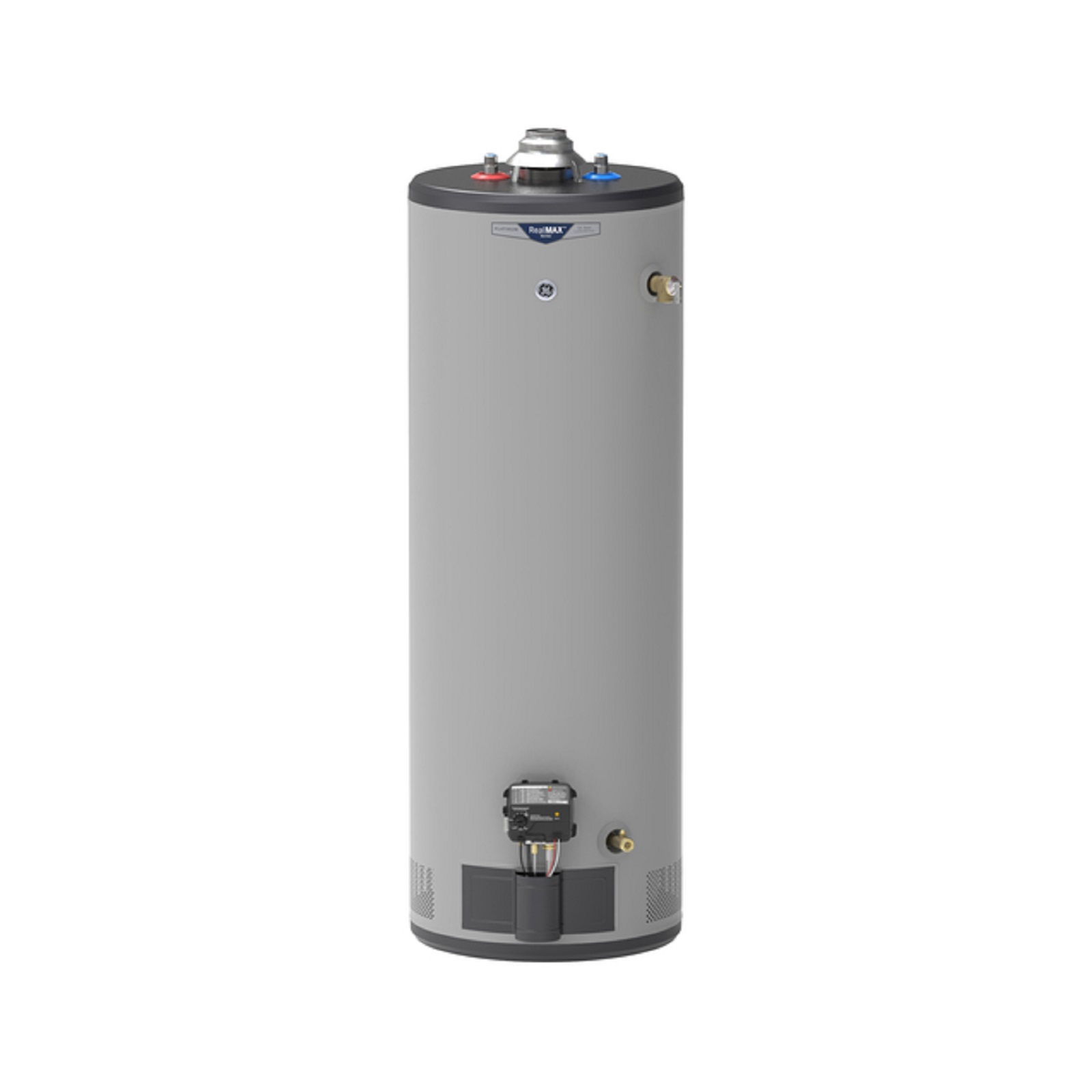 GE Appliances GG40T12BXR GE RealMAX® Platinum 40-Gallon Tall Natural Gas  Atmospheric Water Heater
