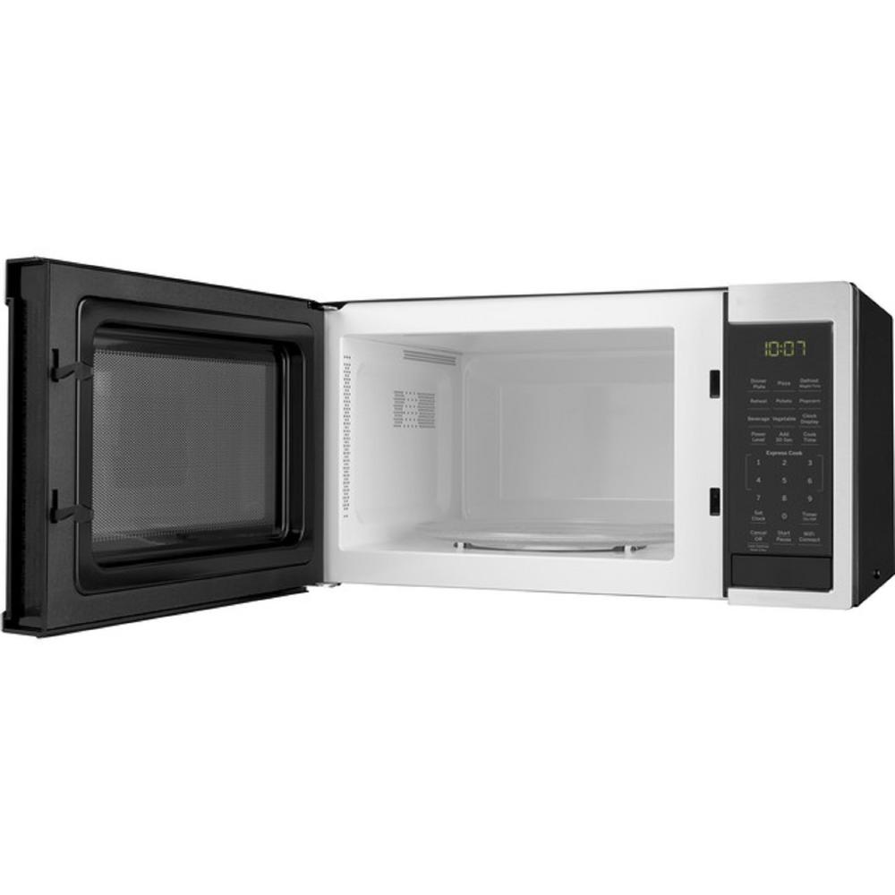 GE Appliances 084691832058 0.9 Cu. Ft. Capacity Smart Countertop Microwave Oven with Scan-To-Cook Technology