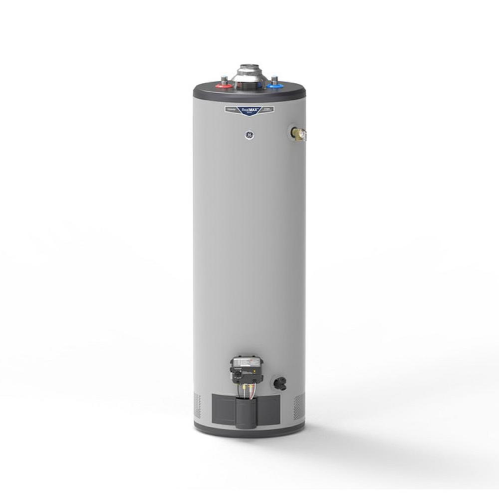 GE Appliances GG40S10BXR GE RealMAX&#174; Premium 40-Gallon Short Natural Gas Atmospheric Water Heater
