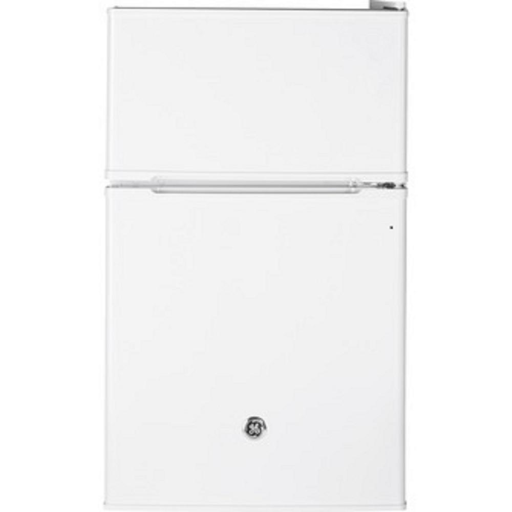 GE Appliances GDE03GGKWW DoubleDoor Compact Refrigerator