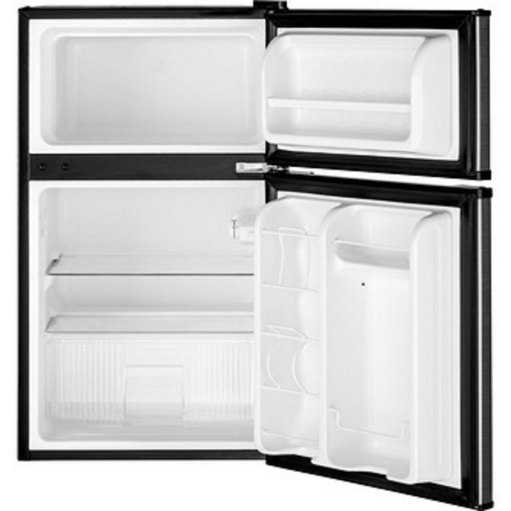 GE Appliances GDE03GLKLB DoubleDoor Compact Refrigerator