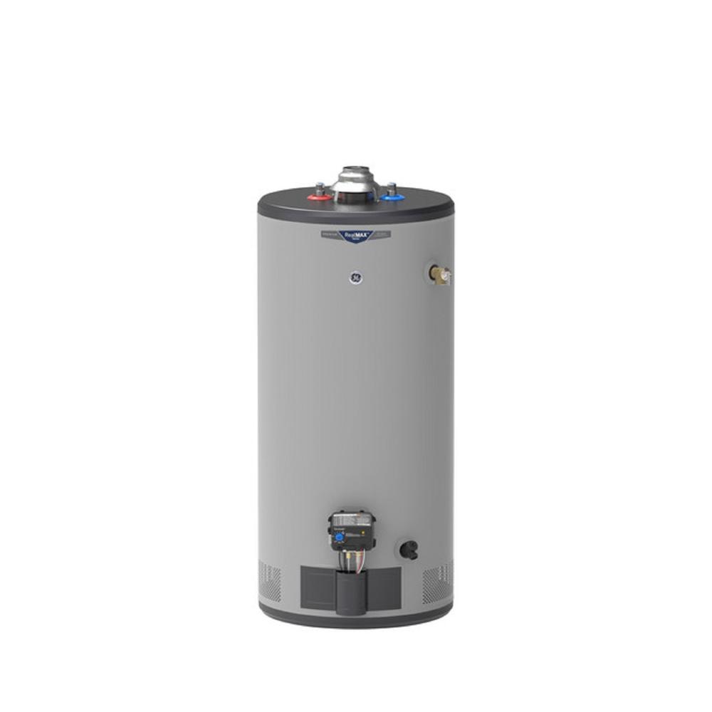 GE Appliances GP40S10BXR RealMAX® Premium 40-Gallon Short Liquid Propane Atmospheric Water Heater