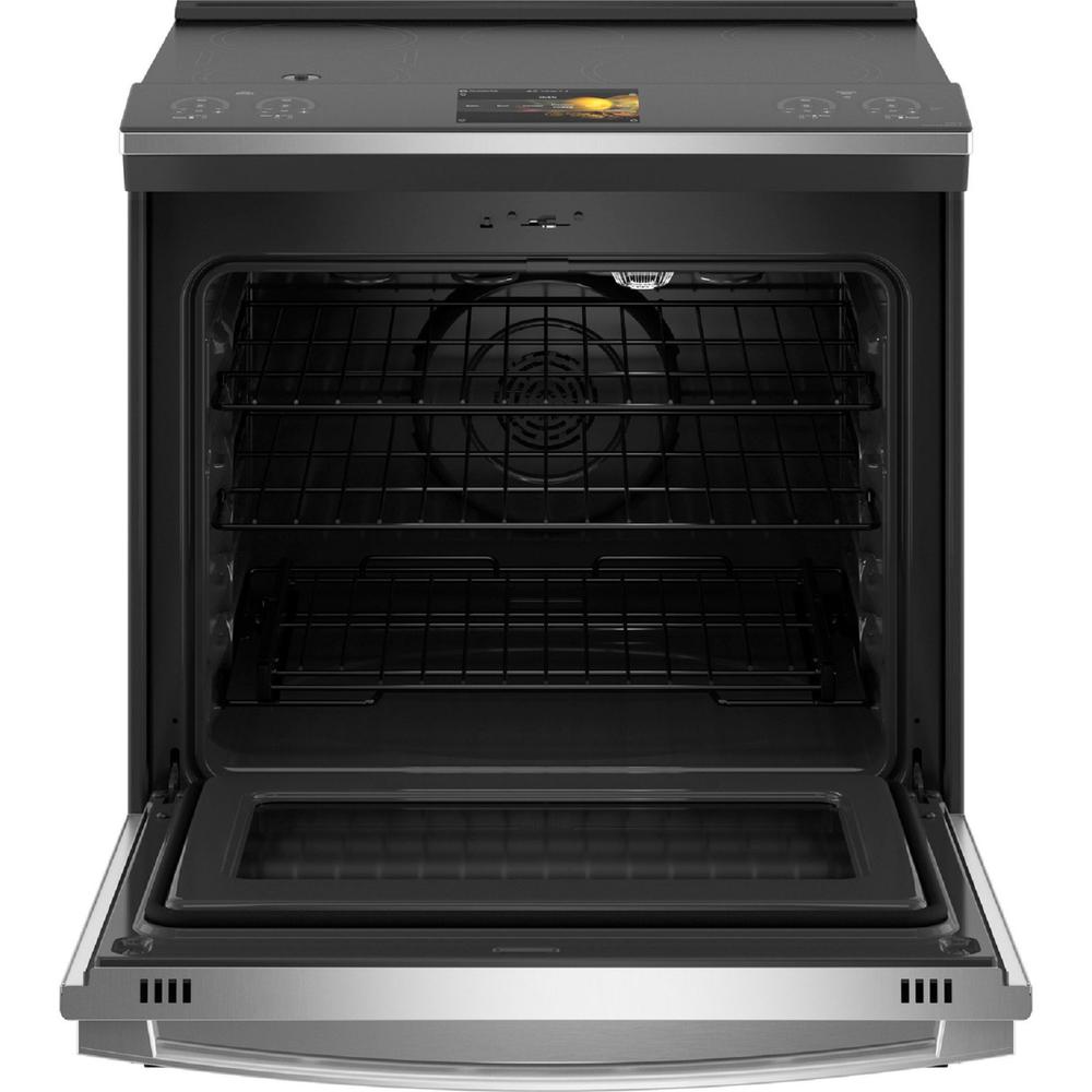 GE Appliances PHS93XYPFS GE Profile&#8482; 30" Smart Slide-In Front-Control Induction Fingerprint Resistant Range with In Oven Camera