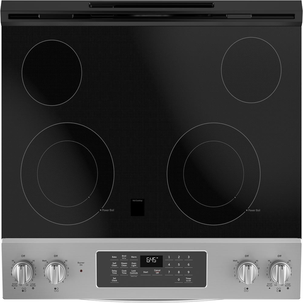 GE Appliances JS645SLSS 30" SlideIn Electric Range Stainless Steel