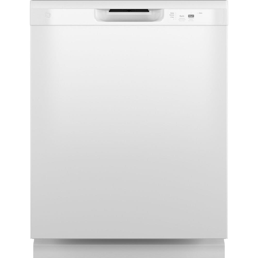GE Appliances GDF450PGRWW GE Dishwasher with Front Controls - White