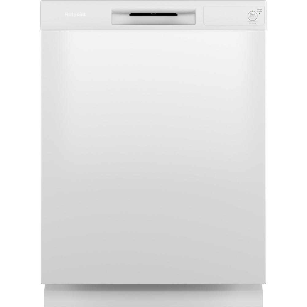 GE Appliances HDF310PGRWW HOTPOINT One Button Dishwasher with Plastic