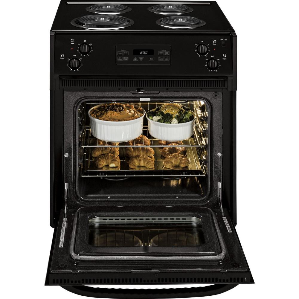 GE Appliances JM250DTBB GE 27" DropIn Electric Range Black