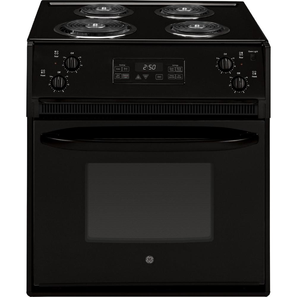 GE Appliances JM250DTBB GE 27" DropIn Electric Range Black