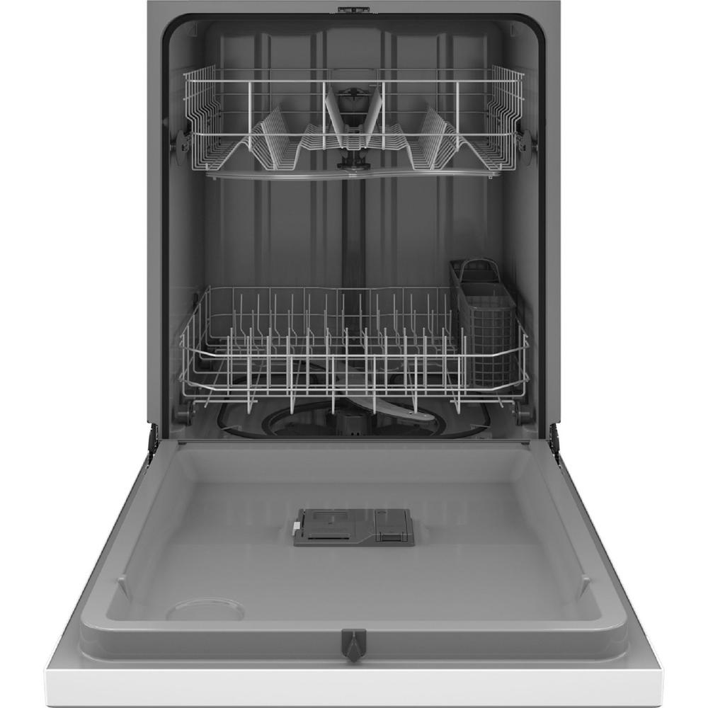 GE Appliances GDF450PGRWW GE Dishwasher with Front Controls White