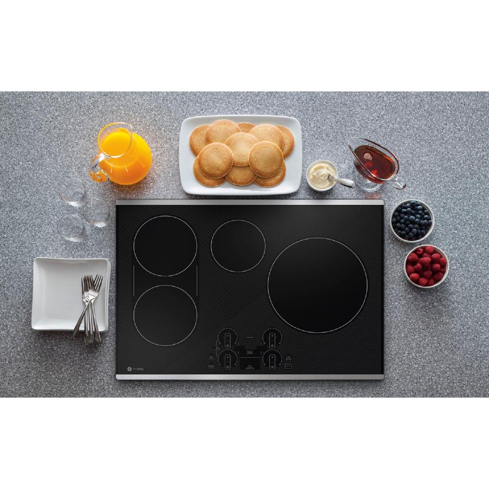 GE Appliances PHP9030STSS GE Profile 30" Built-In Touch Control Induction Cooktop - Stainless Steel on Black
