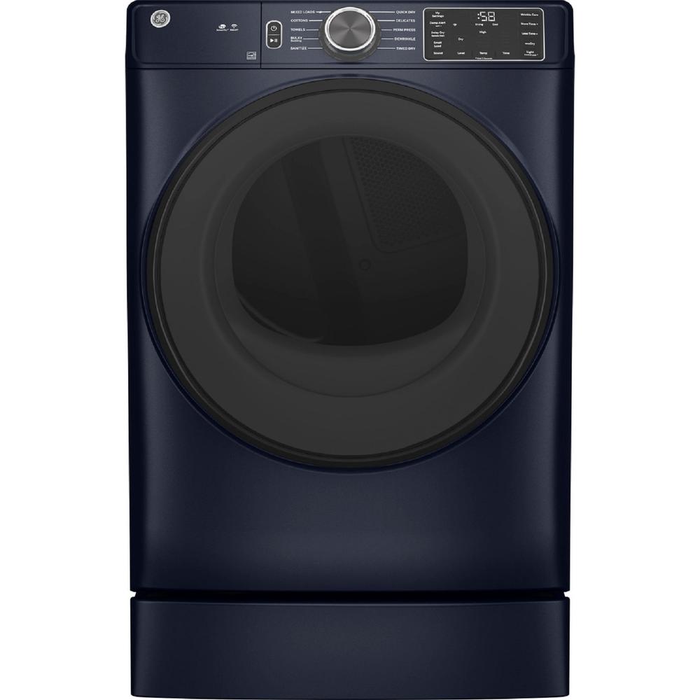 GE Appliances GFD55GSPRRS GE 7.8 cu. ft. Capacity Smart Front Load Gas Dryer with Sanitize Cycle - Sapphire Blue