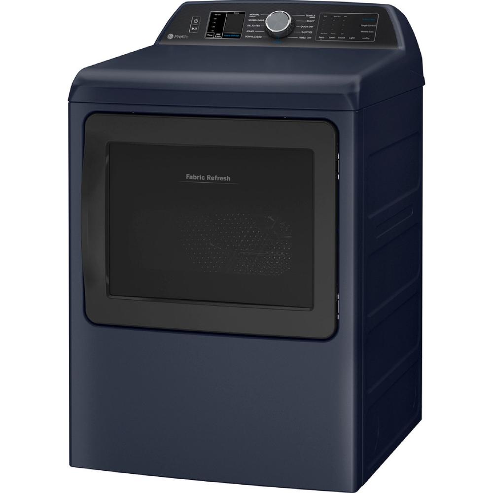 GE Appliances PTD90GBPTRS GE Profile 7.3 cu. ft. Capacity Smart Gas Dryer with Fabric Refresh - Sapphire Blue