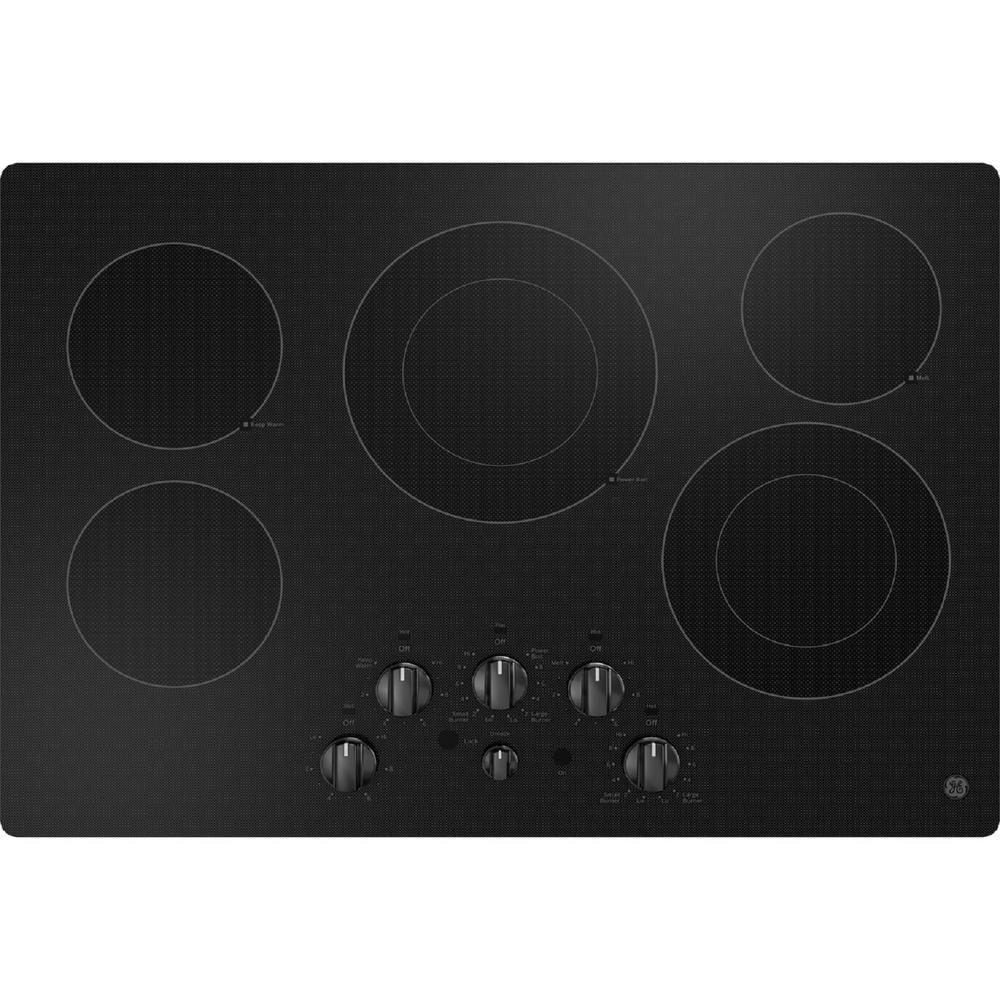 GE Appliances JEP5030DTBB GE 30" Built-In knob Control Electric Cooktop - Gloss Black