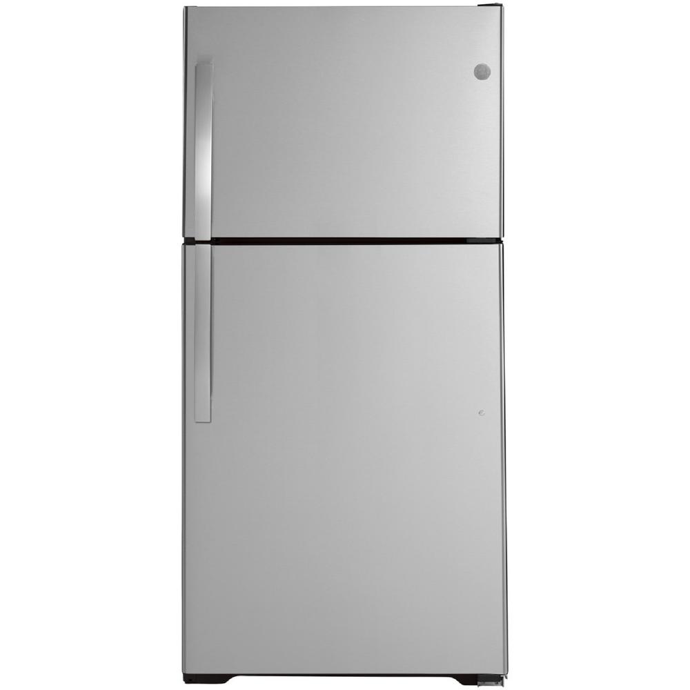 GE Appliances GTS22KYNRFS GE 21.9 Cu.ft. Top-Freezer Refrigerator - Fingerprint Resistant Stainless