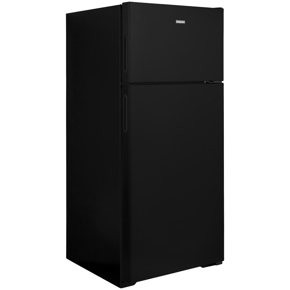 Hotpoint HPS18BTNRBB  17.5 Cu.Ft. Recessed Handle Top-Freezzer Refrigerator - Black