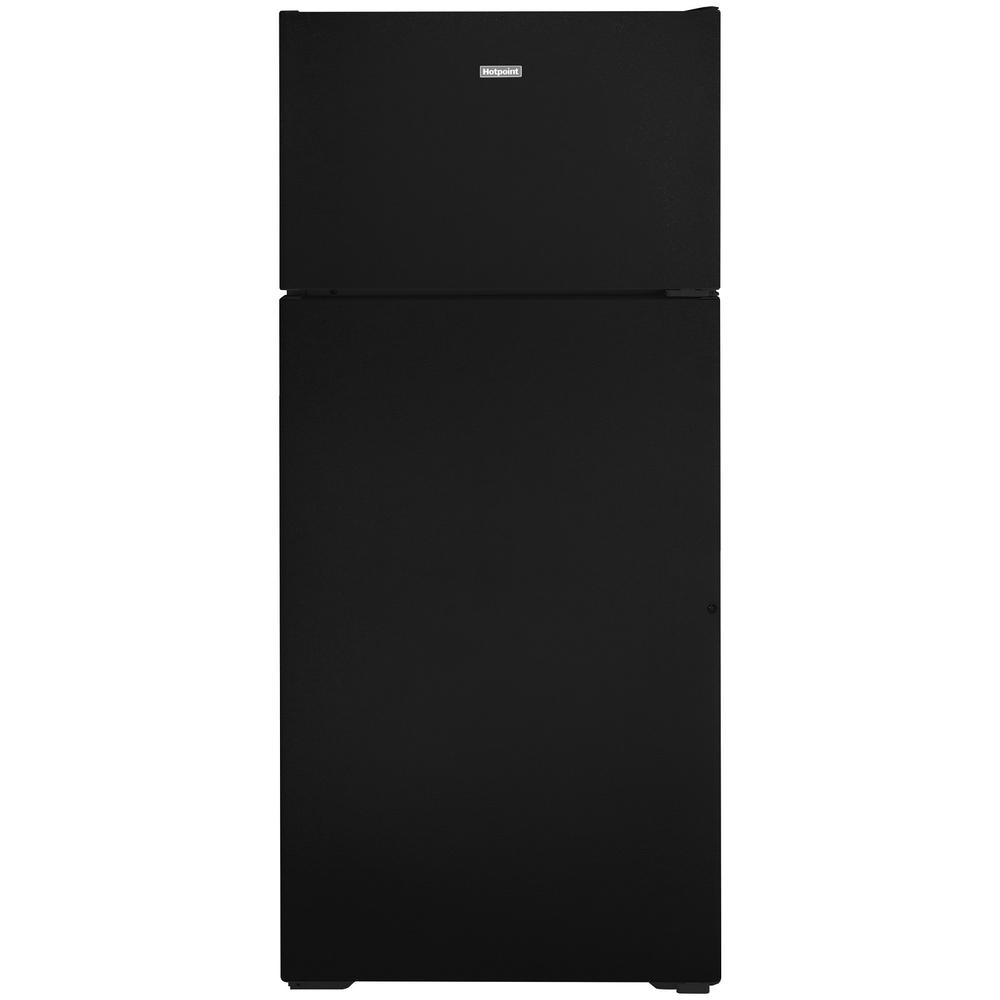 Hotpoint HPS18BTNRBB  17.5 Cu.Ft. Recessed Handle Top-Freezzer Refrigerator - Black