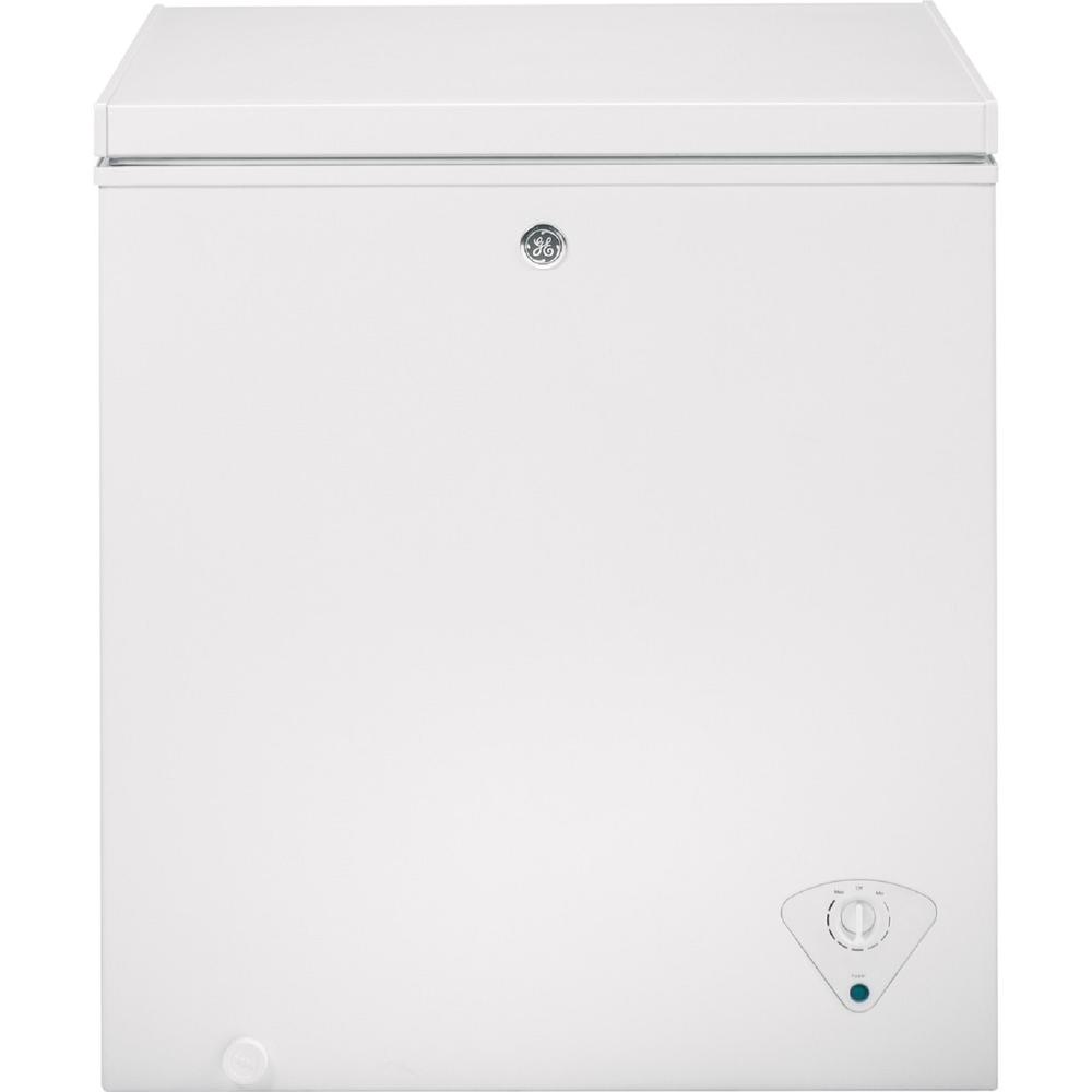 GE Appliances FCM5STWW GE 5.1 Cu. Ft. Manual Defrost Chest Freezer - White