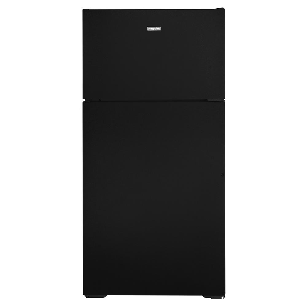 Hotpoint HPS16BTNRBB  15.6 Cu. Ft. Top-Freezer Refrigerator - Black