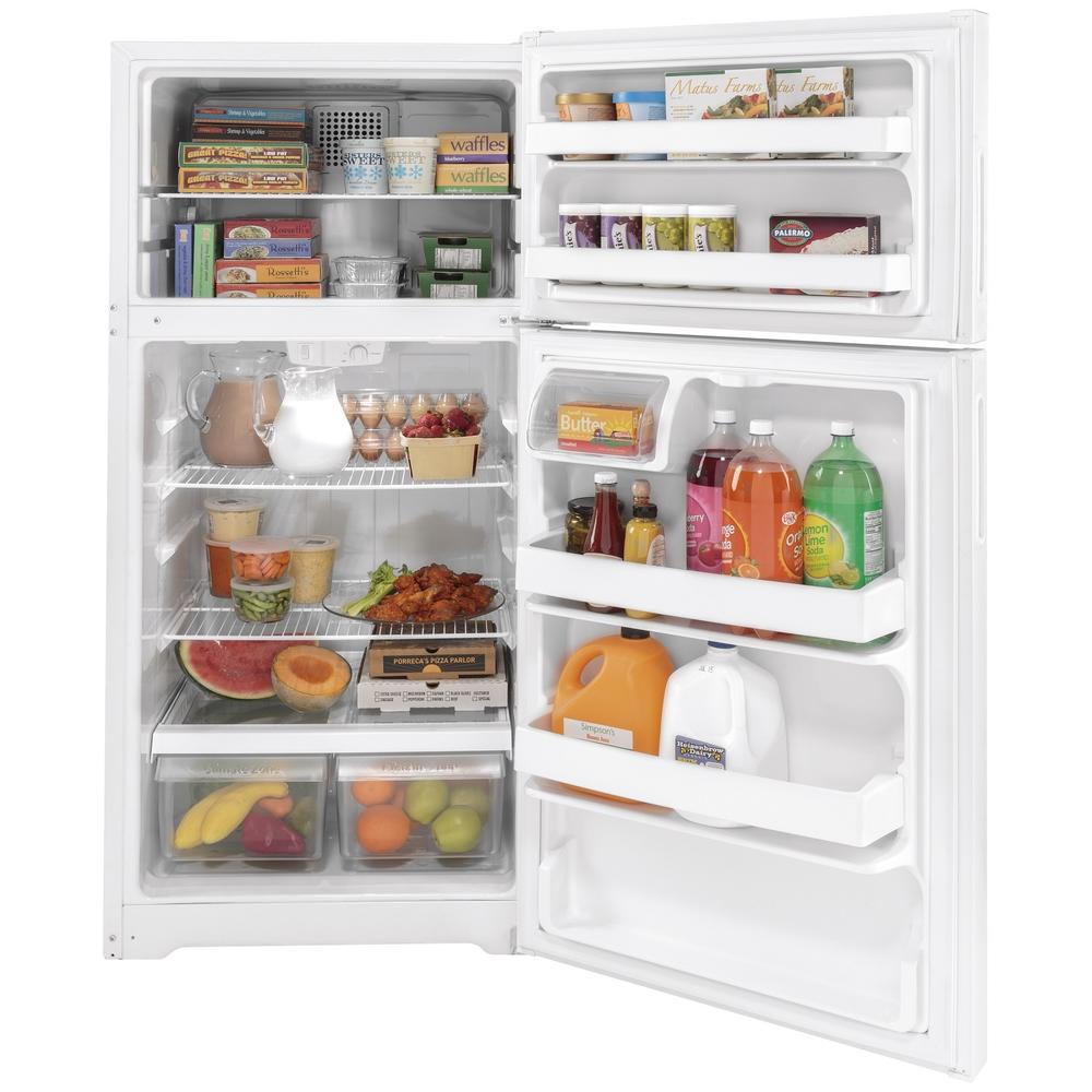 Hotpoint HPS16BTNRWW  15.6 Cu. Ft. Top-Freezer Refrigerator - White